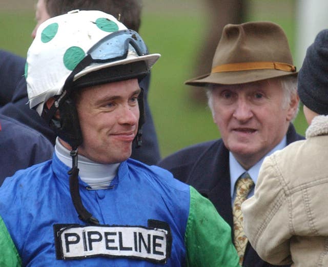 Murphy (left) and trainer Martin Pipe were a formidable partnership