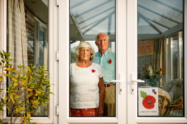 Poppy collectors Barry and Tricha Oldham