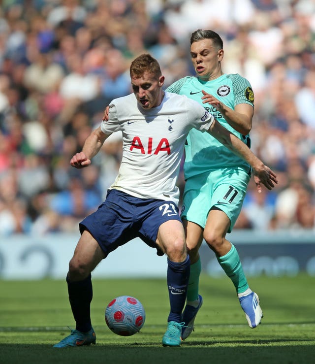 Brighton strike blow to Tottenham’s top-four hopes as Trossard grabs late winner