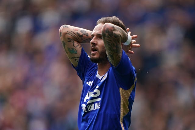 James Maddison suffered relegation from the Premier League with Leicester