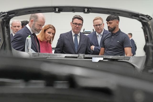 Andy Burnham visit to McLaren Technology Centre