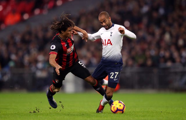 Lucas Moura, right, is also injured for Spurs