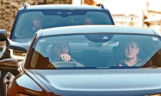 William driving home after visiting Kate in hospital