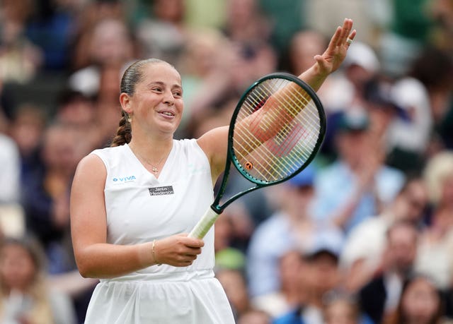 JJelena Ostapenko celebrates