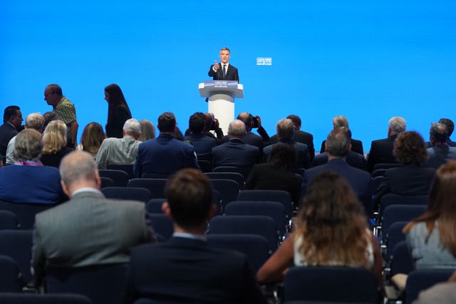 Transport Secretary Mark Harper was speaking during the Conservative Party annual conference in Manchester 