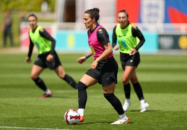 Bronze in action during a training session at St George’s Park (Bradley Collyer/PA).