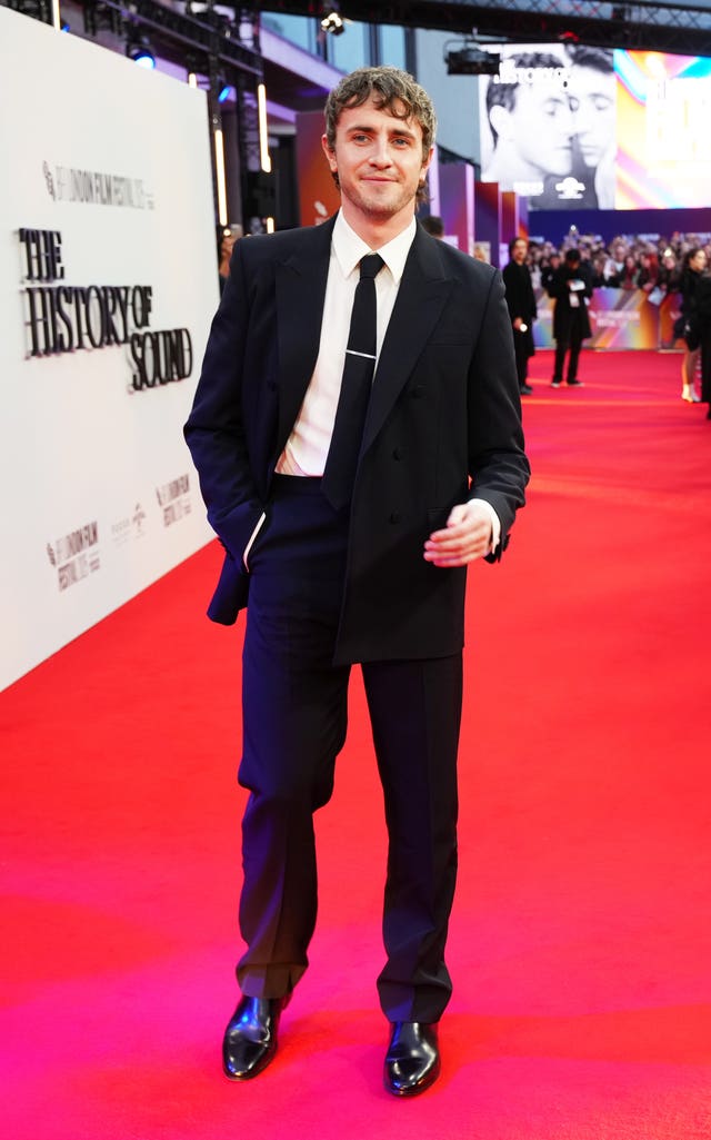 Paul Mescal at the BFI London Film Festival