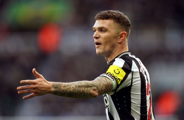 Kieran Trippier has been linked with a move away from St James' Park (Owen Humphreys/PA)