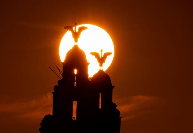 The Royal Liver Building on Liverpool’s waterfront (Peter Byrne/PA)