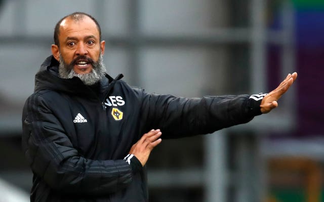 Wolves manager Nuno Espirito Santo says the absence of supporters had 