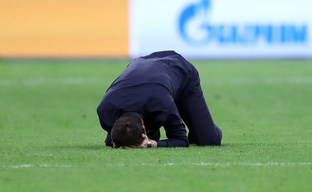 An emotional Mauricio Pochettino celebrates Tottenham's unlikely win