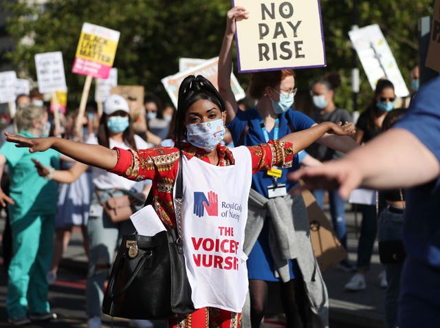 Nurses pay protest