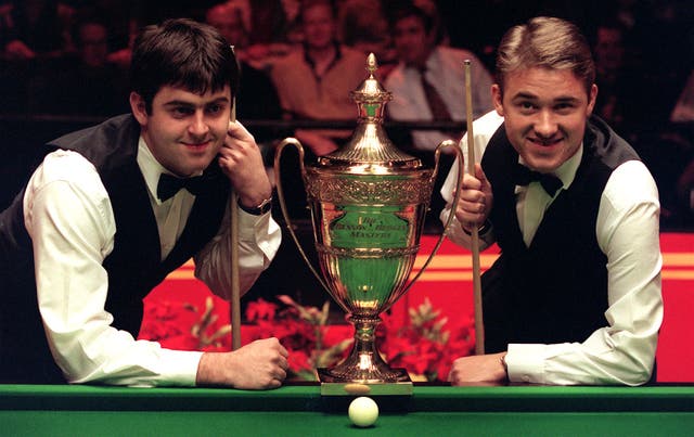 Ronnie O,Sullivan (left) and Stephen Hendry in the Rocket's early days