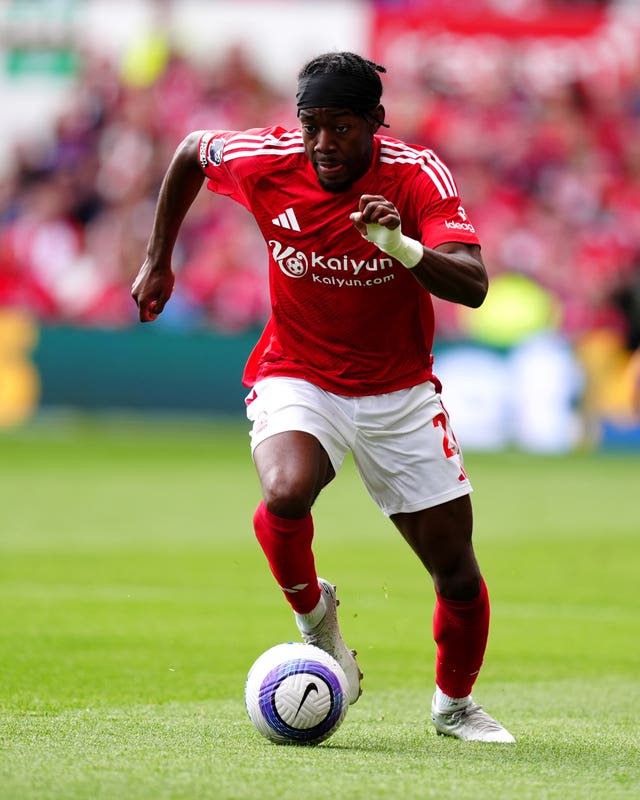 Then Nottingham Forest winger Anthony Elanga in Premier League action against Chelsea