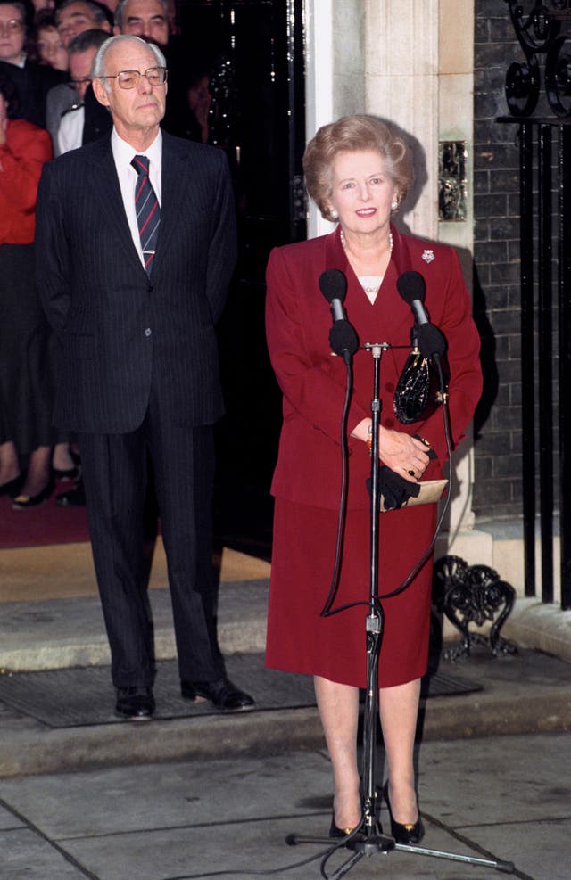 Politics – Margaret Thatcher Resignation – 1990