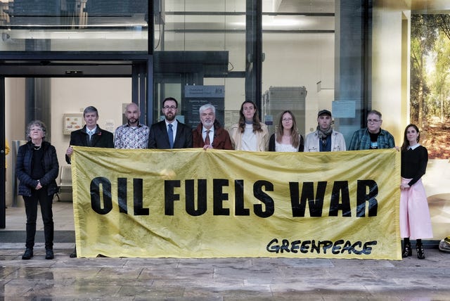 Greenpeace activists court case