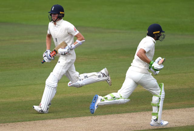 Zak Crawley (left) and Jos Buttler made history at the Ageas Bowl 