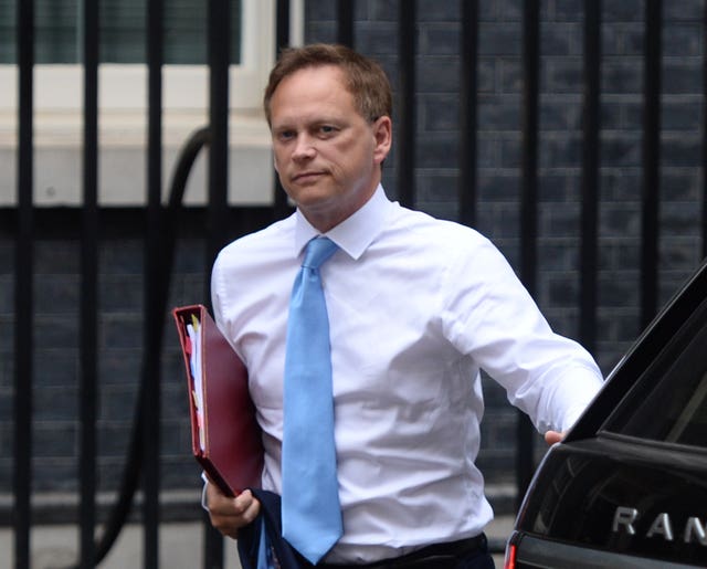 Transport Secretary Grant Shapps (Kirsty O'Connor/PA)