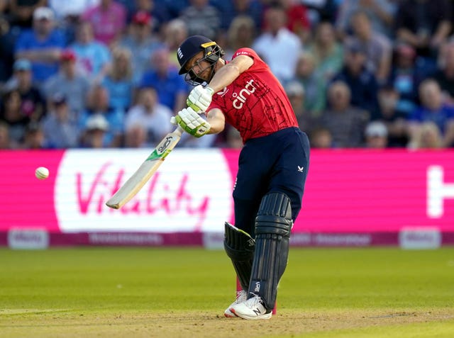 Jos Buttler hit top-form in-between rain showers at Canberra (Nick Potts/PA)