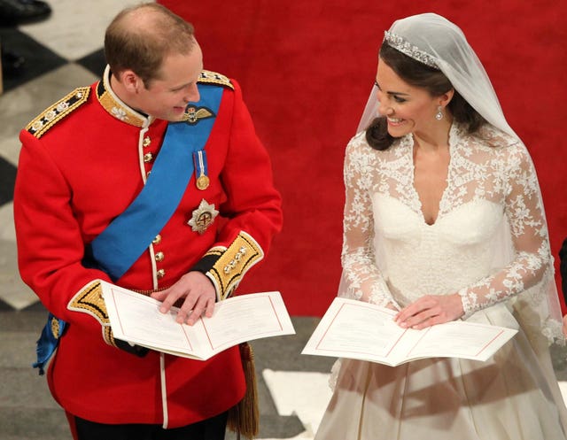 The Duke and Duchess of Cambridge got married on a Friday (Andrew Milligan/PA)
