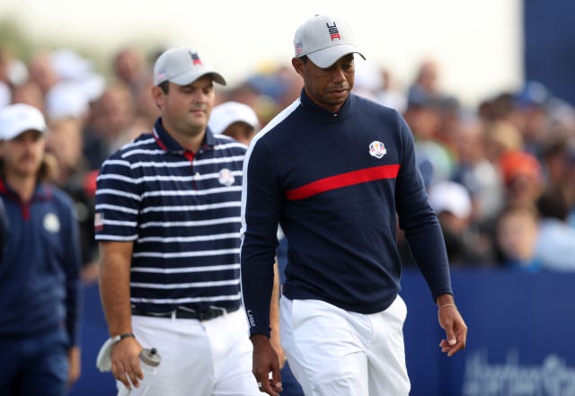 Woods will partner Patrick Reed again as they look for revenge against Europe's Francesco Molinari and Tommy Fleetwood in Saturday's fourballs.