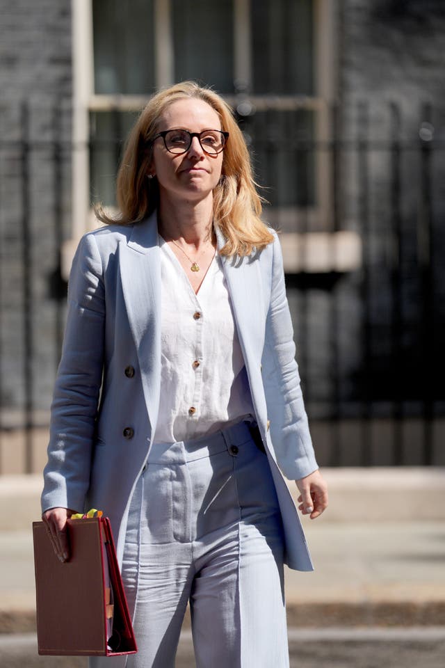 Chief Secretary to the Treasury Lucy Rigby leaves 10 Downing Street, London, following a Cabinet meeting
