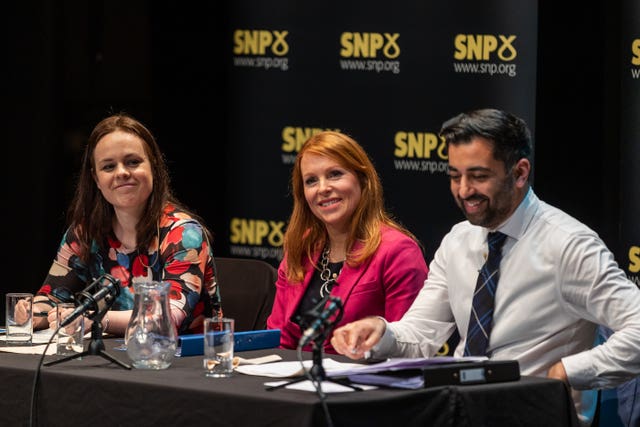 Kate Forbes, Ash Regan and Humza Yousaf