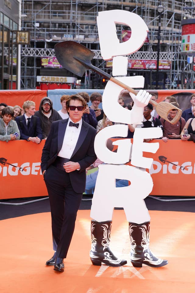 Tom Cruise arriving for the Digger royal film performance