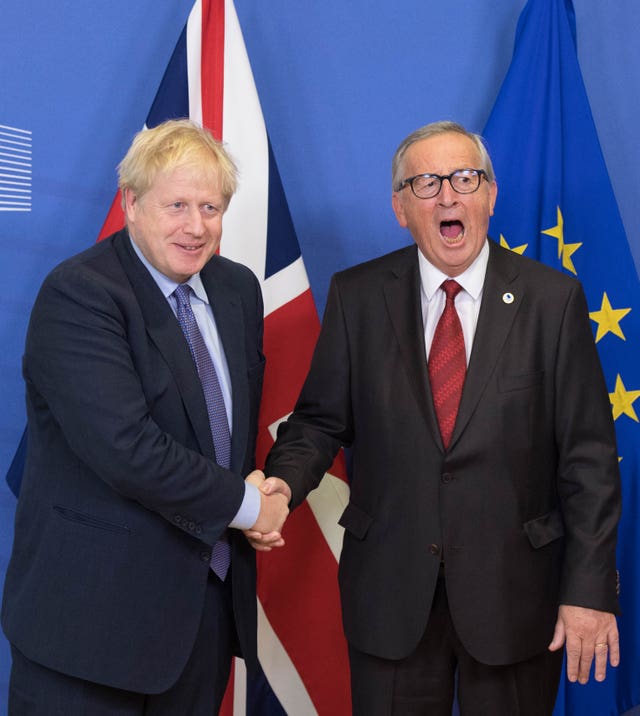 Boris Johnson and Jean-Claude Juncker