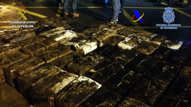 Bales of cocaine found onboard