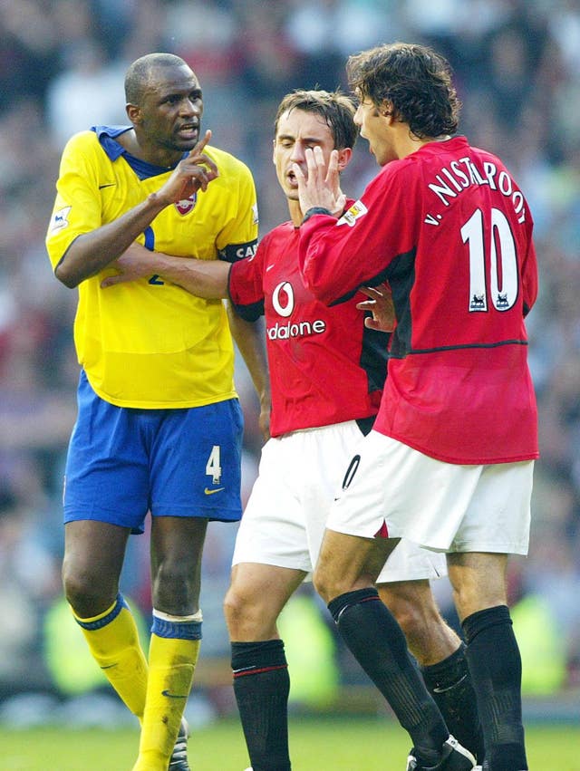 Gary Neville to frame Arsenal shirt signed by Mikel Arteta ...