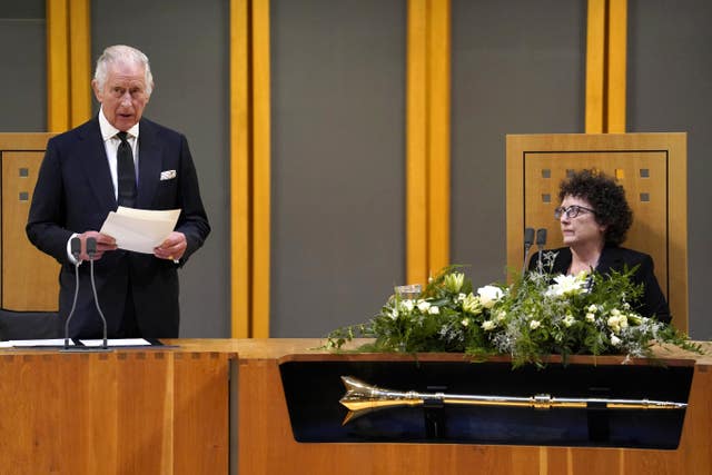 King Charles at Senedd