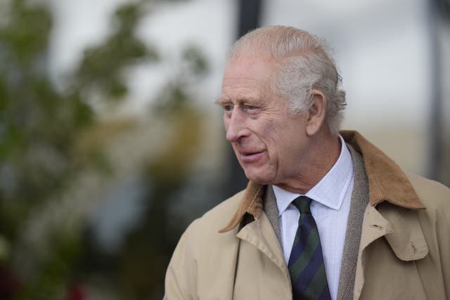 The King at the Royal Windsor Horse Show in Windsor, Berkshire, on Friday