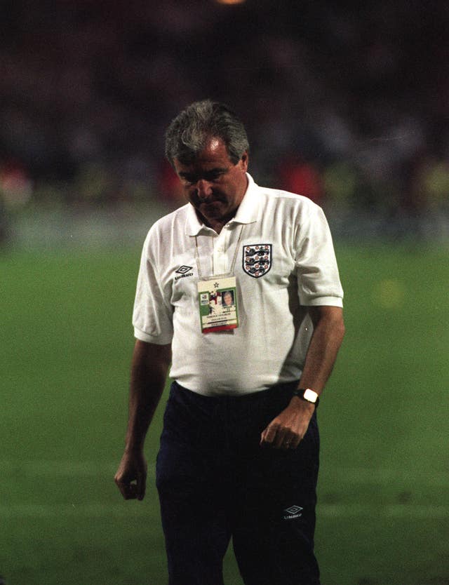 Terry Venables after England's penalty shoot-out defeat to Germany at Euro '96