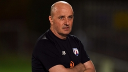 Chesterfield boss Paul Cook saw saw his promotion party delayed at Halifax (Martin Rickett/PA)