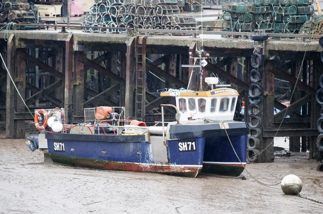 A fishing boat at Bridlington Harbou