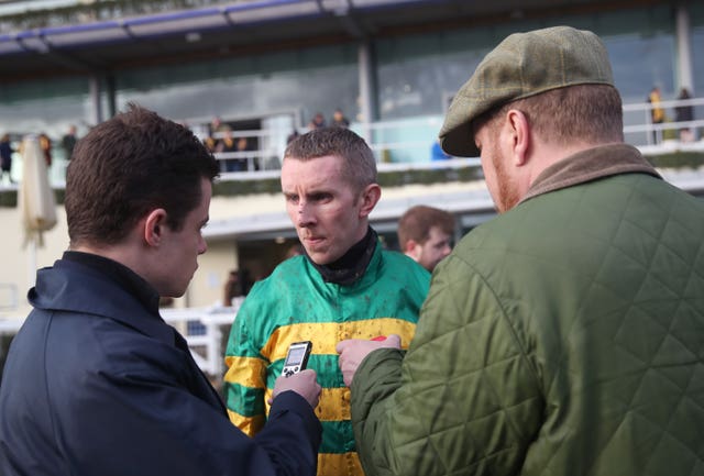 Mark Walsh is interviewed after his Ascot success