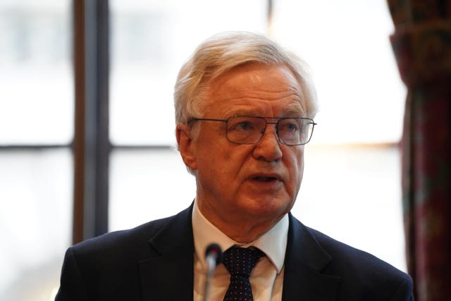 Conservative former minister Sir David Davis