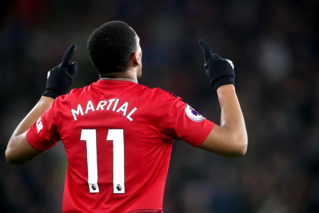Anthony Martial has scored 10 goals for Manchester United this season