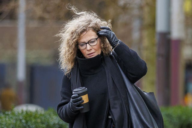 Fiona Donohoe, the mother of 14-year-old Noah Donohoe, arrives at Belfast coroner’s court
