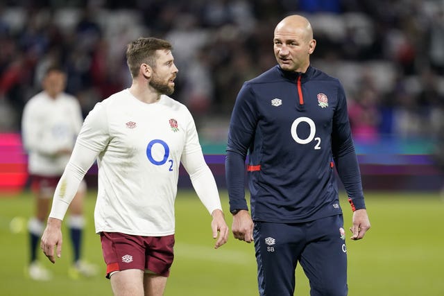 England head coach Steve Borthwick (right) sees Elliot Daly (left) as an important player for the 2027 World Cup 