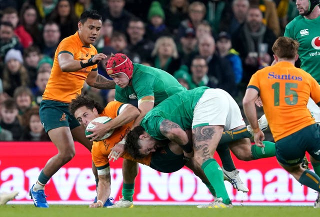 Ireland won 13-10 on Australia's last visit to Dublin, in 2022
