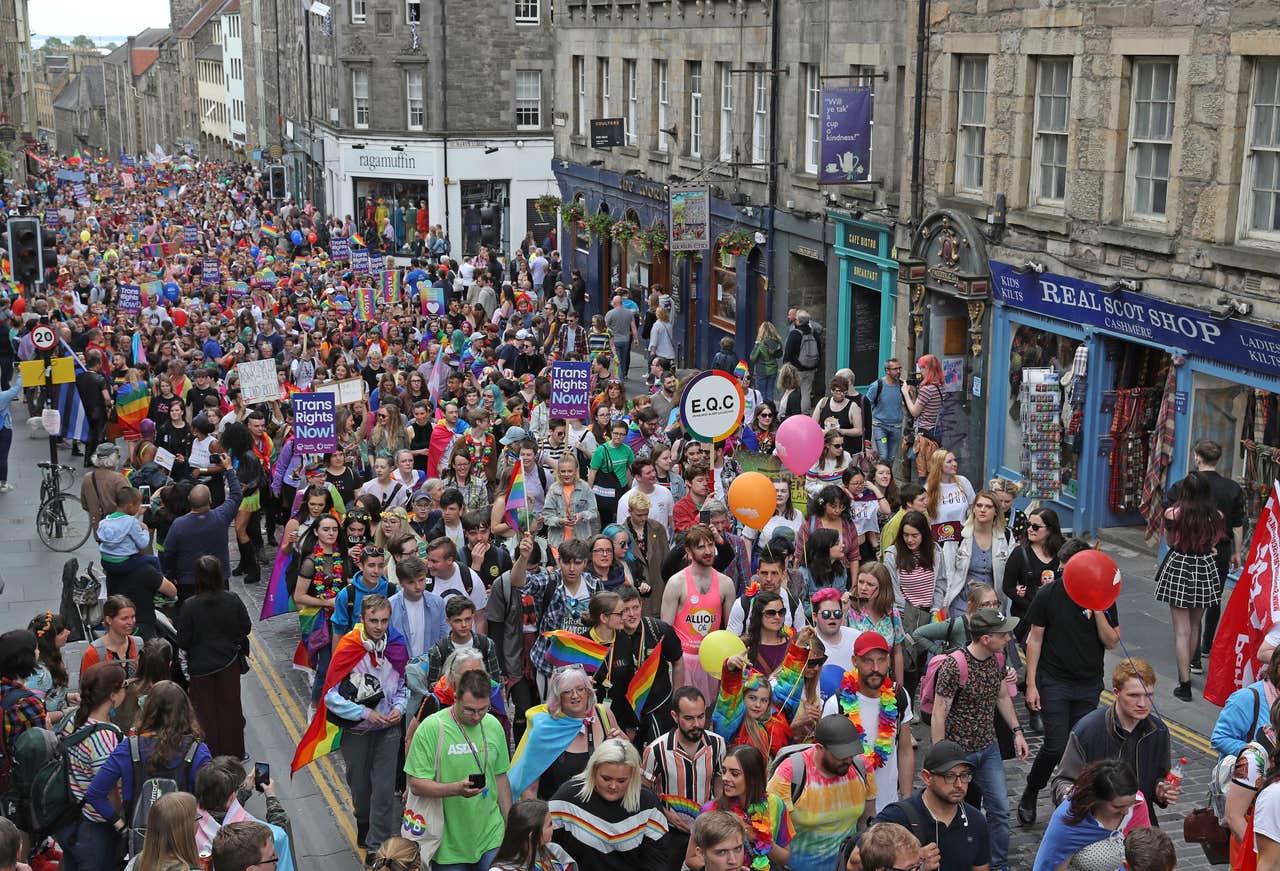 In Pictures Edinburgh Pride parade marks Stonewall anniversary