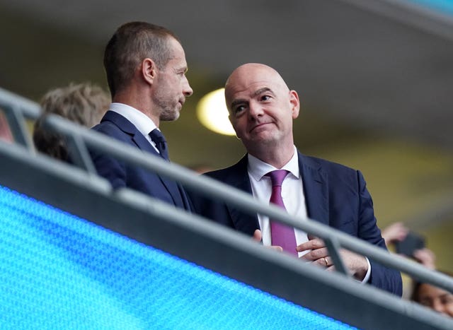 Ceferin said UEFA's relationship with FIFA and its president Gianni Infantino was 