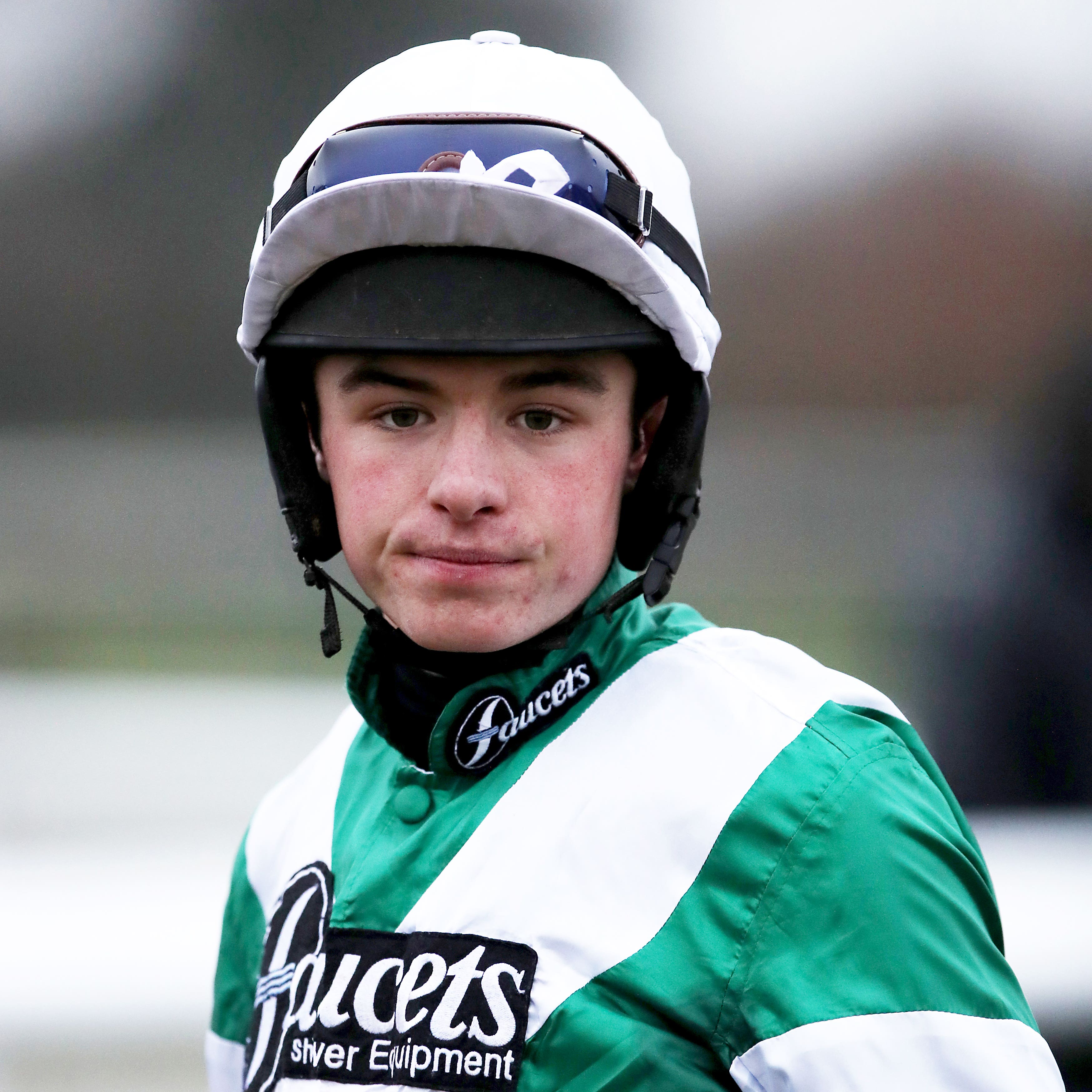 Jockey Charlie Deutsch was back in action at Huntingdon on Tuesday