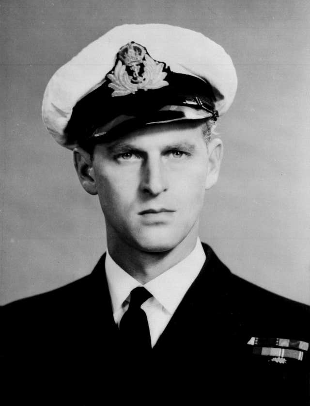 Duke of Edinburgh as a naval uniform