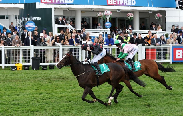 Dream Composer winning the Dash at Epsom 
