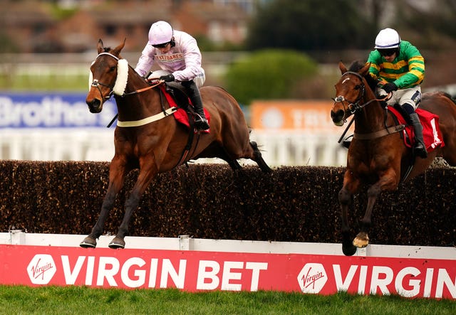 Harper’s Brook winning at Sandown last month 