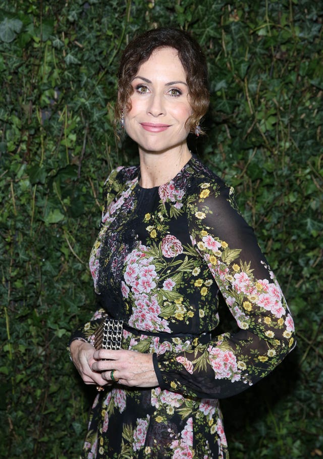 Minnie Driver arriving at a party