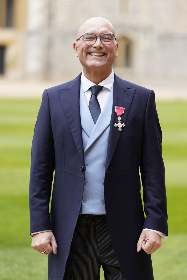 Gregg Wallace was made an MBE